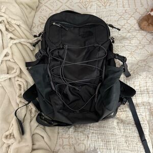 the north face black backpack